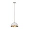 Z-Lite Landry 1 Light Pendant, Matte White & Brushed Nickel 1004P14-MW-BN - alternate 2